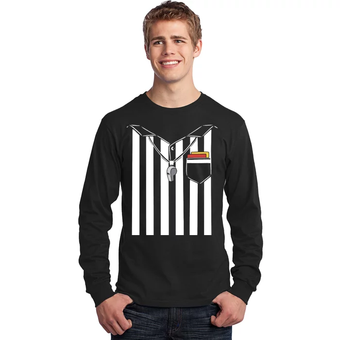 Soccer Referee Costume Long Sleeve Shirt