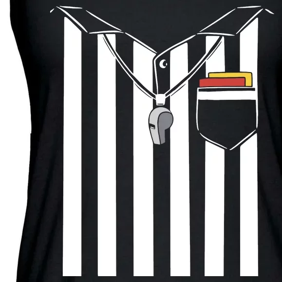 Soccer Referee Costume Ladies Essential Flowy Tank