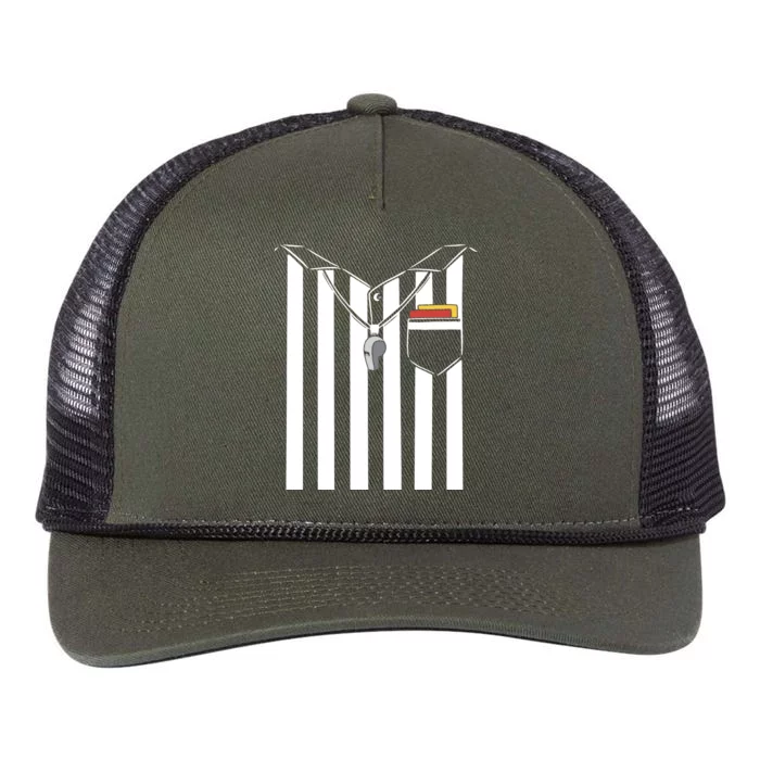 Soccer Referee Costume Retro Rope Trucker Hat Cap