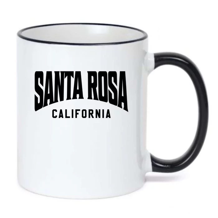 Santa Rosa California Gift Black Color Changing Mug