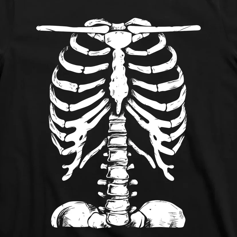 Skeleton Rib Cage Gifts Men Women Halloween Costume T-Shirt