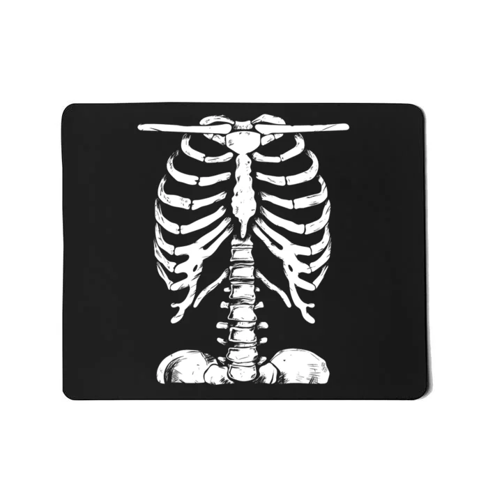 Skeleton Rib Cage Gifts Men Women Halloween Costume Mousepad