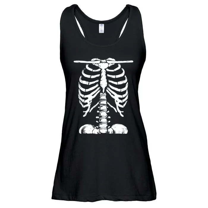 Skeleton Rib Cage Gifts Women Halloween Costume Skeleton Ladies Essential Flowy Tank