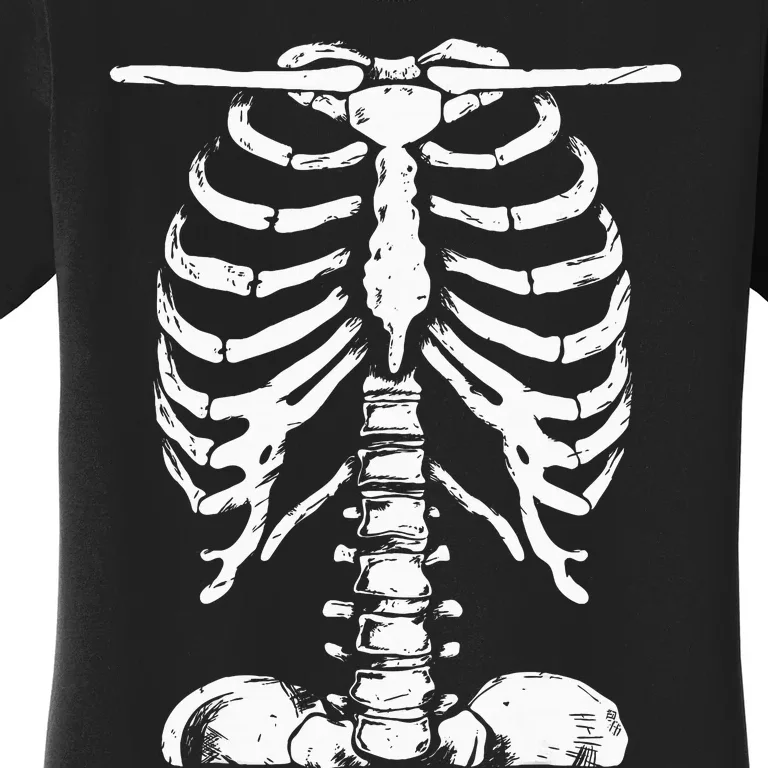 Skeleton Rib Cage Gifts Women Halloween Costume Skeleton Women's T-Shirt