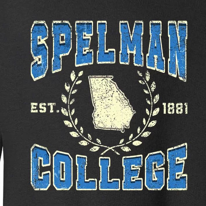 Spelman Retro College University Athletic Toddler Sweatshirt