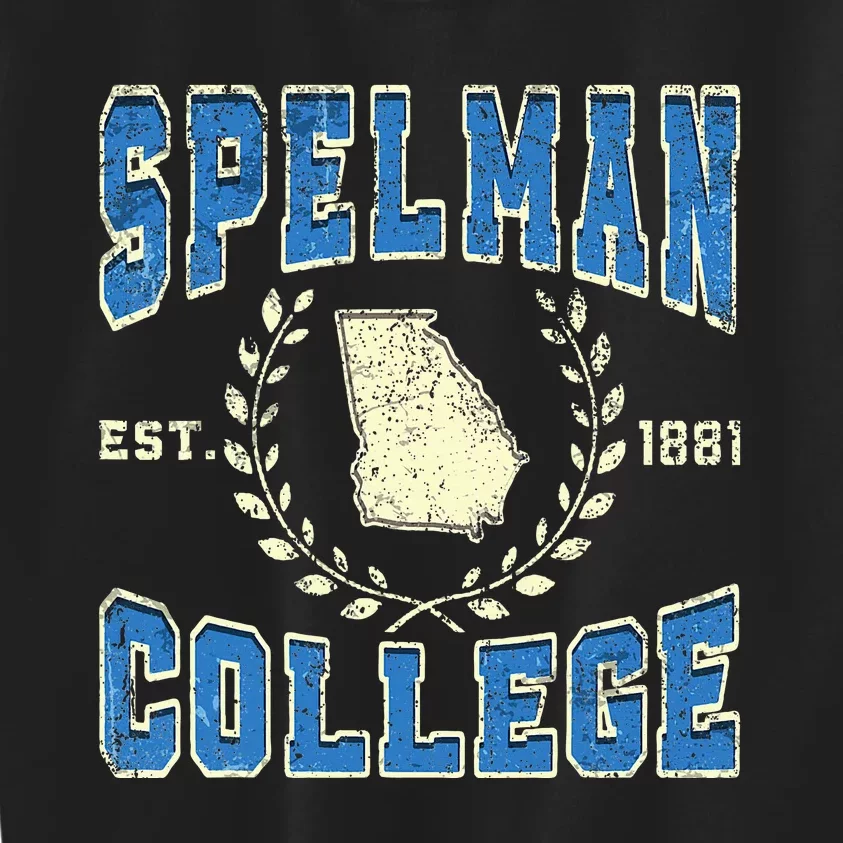 Spelman Retro College University Athletic Kids Sweatshirt