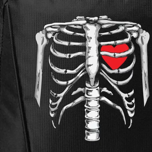 Skeleton Rib Cage Heart Xray Halloween Easy Costume City Backpack