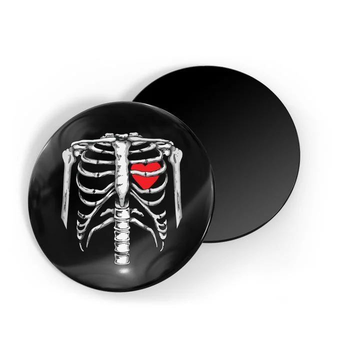 Skeleton Rib Cage Heart Xray Halloween Easy Costume Magnet