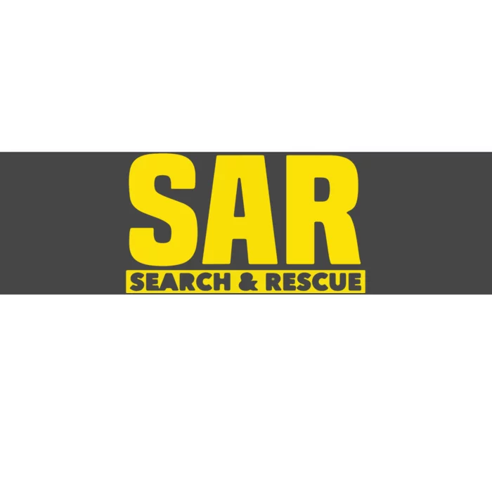 Search Rescue Crew SAR Emergency Response Team Bumper Sticker