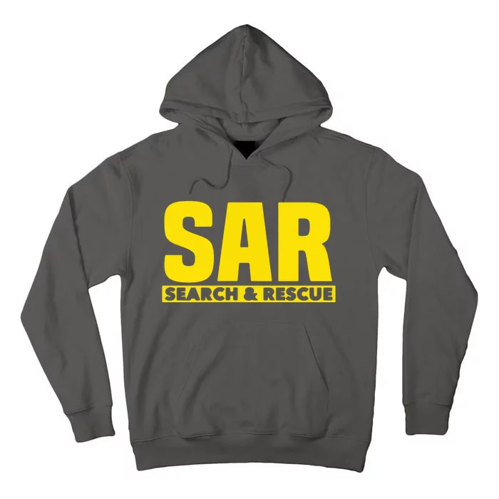 Search Rescue Crew SAR Emergency Response Team Tall Hoodie