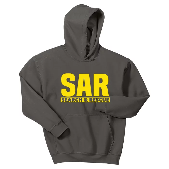 Search Rescue Crew SAR Emergency Response Team Kids Hoodie