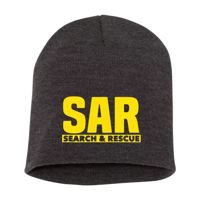 Search Rescue Crew SAR Emergency Response Team Short Acrylic Beanie