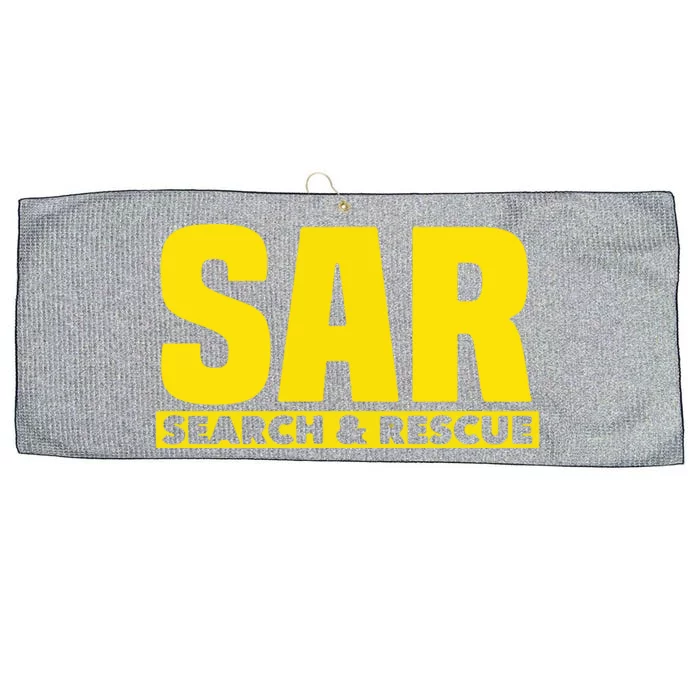 Search Rescue Crew SAR Emergency Response Team Large Microfiber Waffle Golf Towel