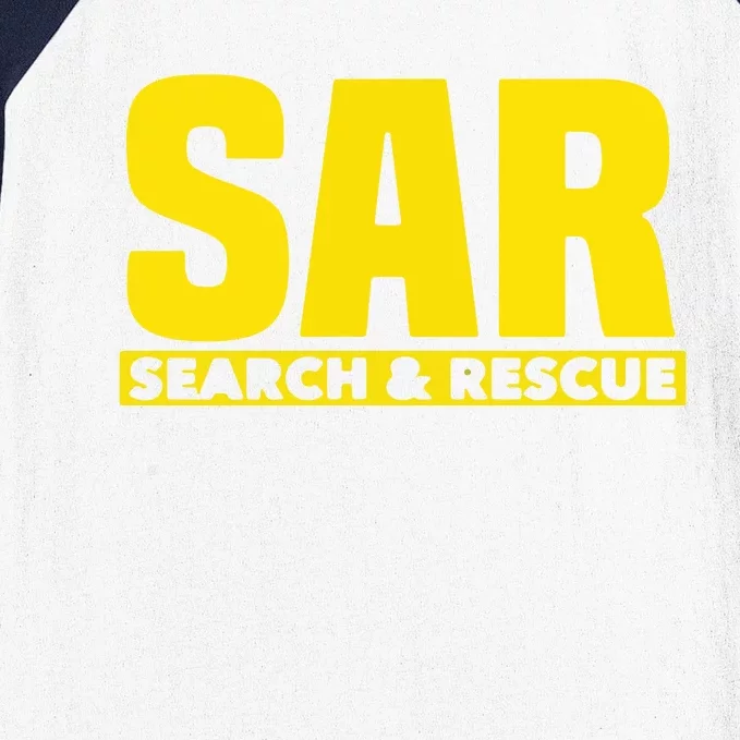 Search Rescue Crew SAR Emergency Response Team Baseball Sleeve Shirt