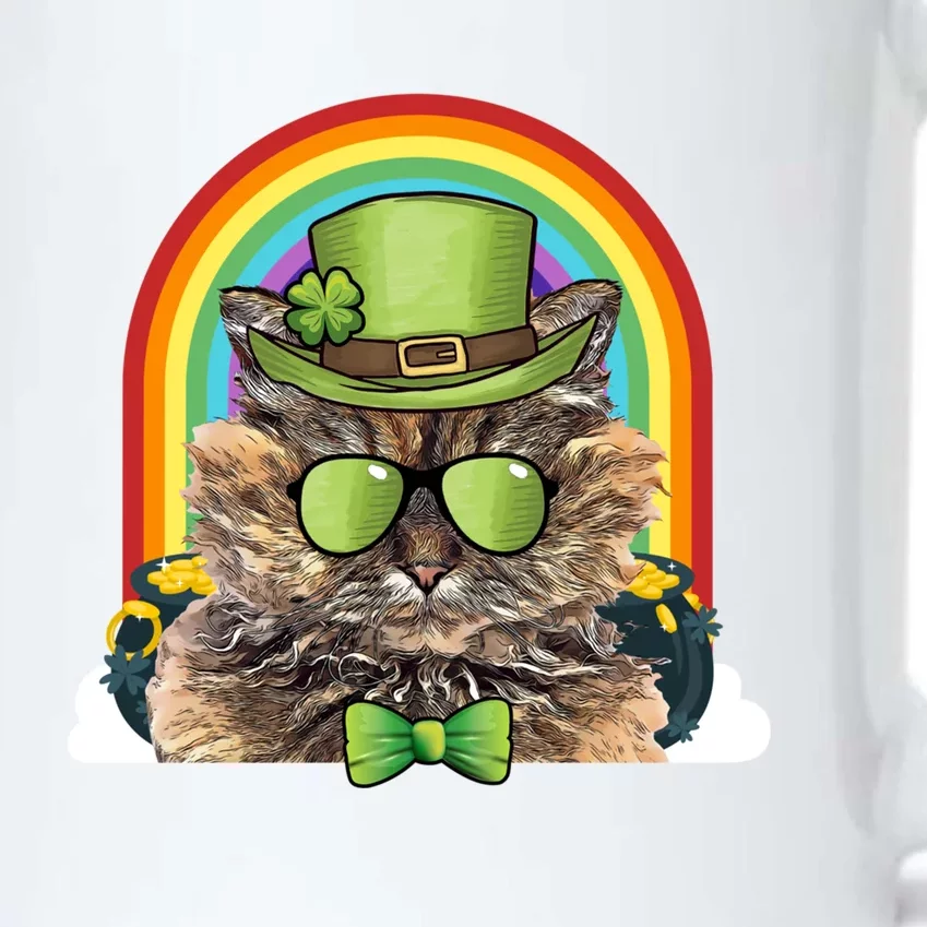 Selkirk Rex Cat Leprechaun Funny St Patricks Day Cute Gift Black Color Changing Mug