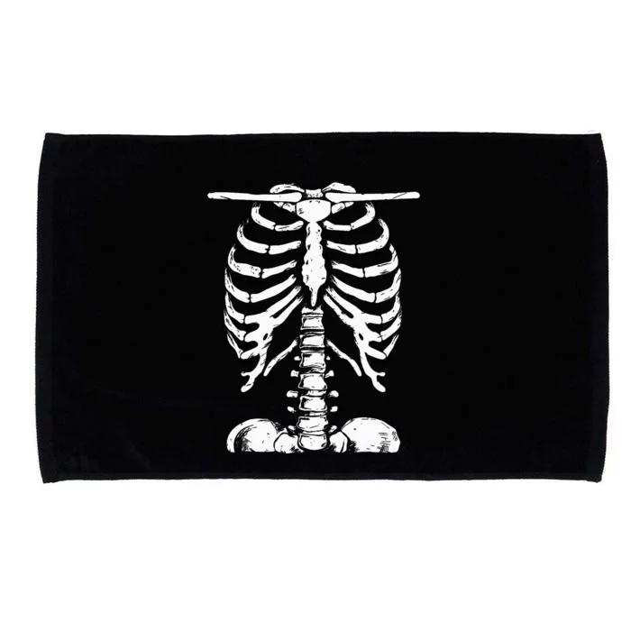 Skeleton Rib Cage Gifts Halloween Costume Skeleton Microfiber Hand Towel