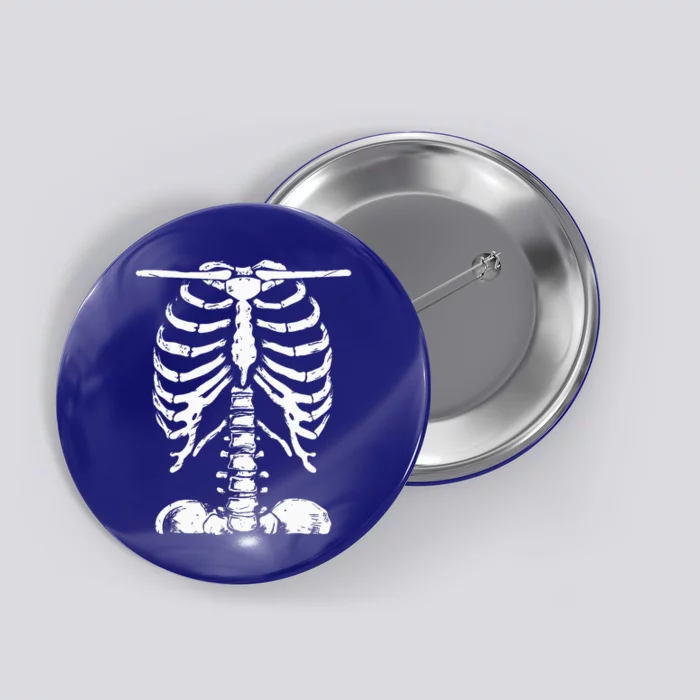 Skeleton Rib Cage Gifts Halloween Costume Skeleton Button