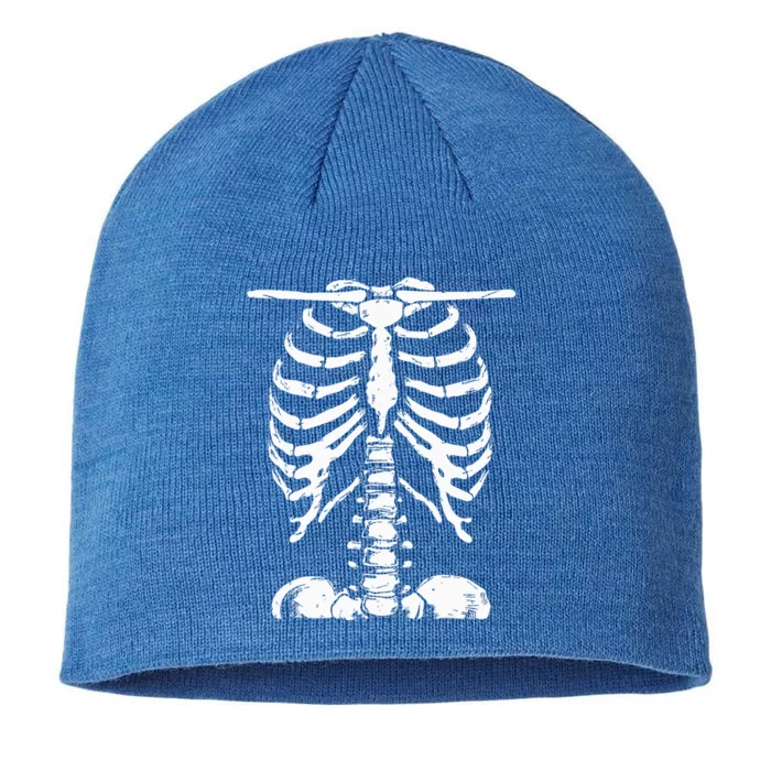 Skeleton Rib Cage Gifts Halloween Costume Skeleton 8 1/2in Sustainable Knit Beanie