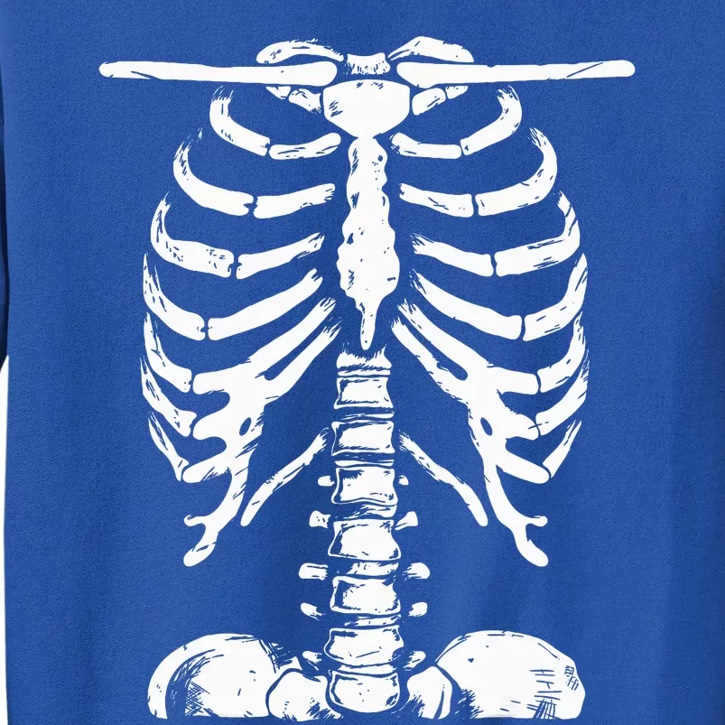 Skeleton Rib Cage Gifts Halloween Costume Skeleton Tall Sweatshirt