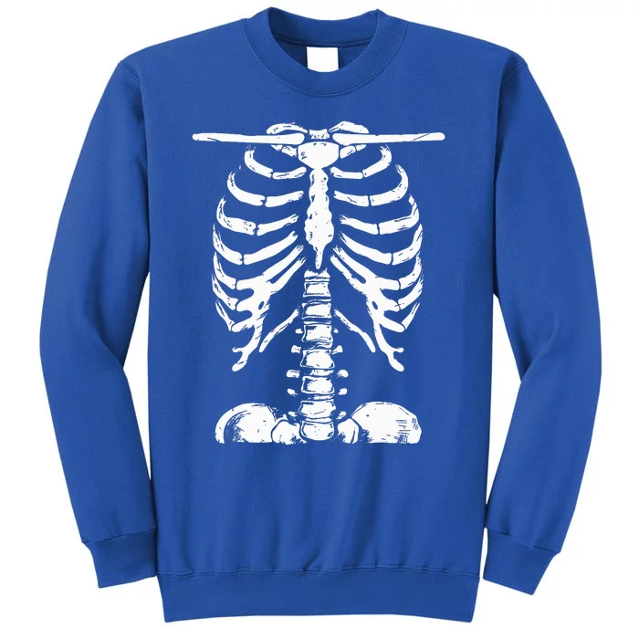 Skeleton Rib Cage Gifts Halloween Costume Skeleton Tall Sweatshirt