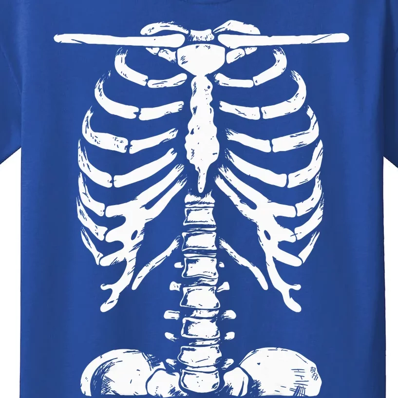 Skeleton Rib Cage Gifts Halloween Costume Skeleton Kids T-Shirt