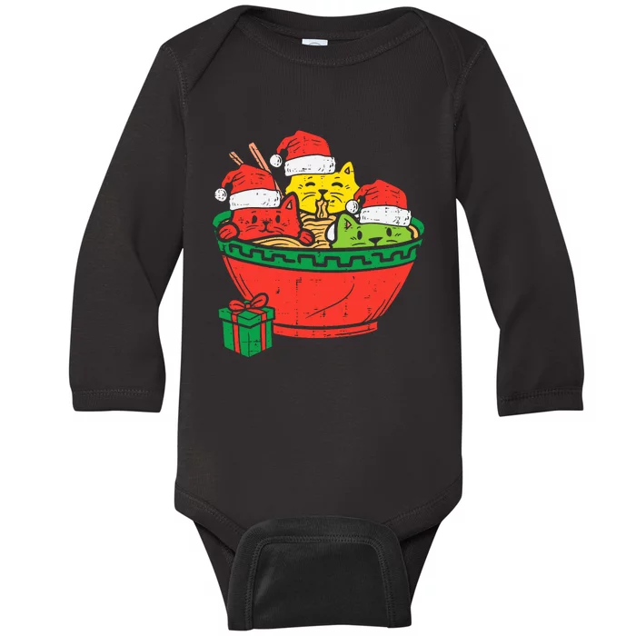 Santa Ra Cats Anime Christmas Xmas Girl Baby Long Sleeve Bodysuit