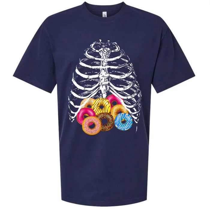 Skeleton Rib Cage Donuts Sueded Cloud Jersey T-Shirt