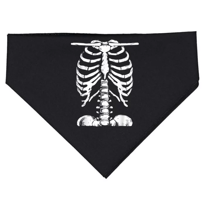 Skeleton Rib Cage Halloween Costume Skeleton USA-Made Doggie Bandana