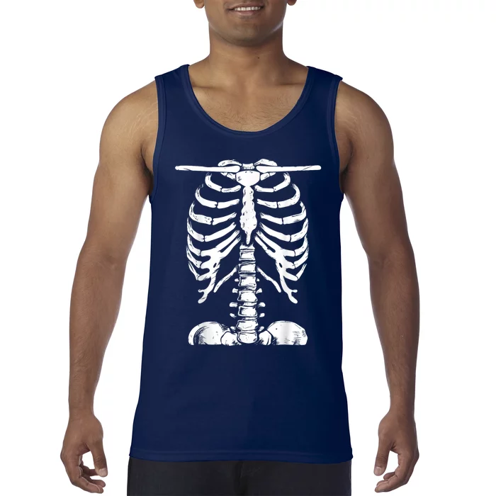 Skeleton Rib Cage Halloween Costume Skeleton Tank Top