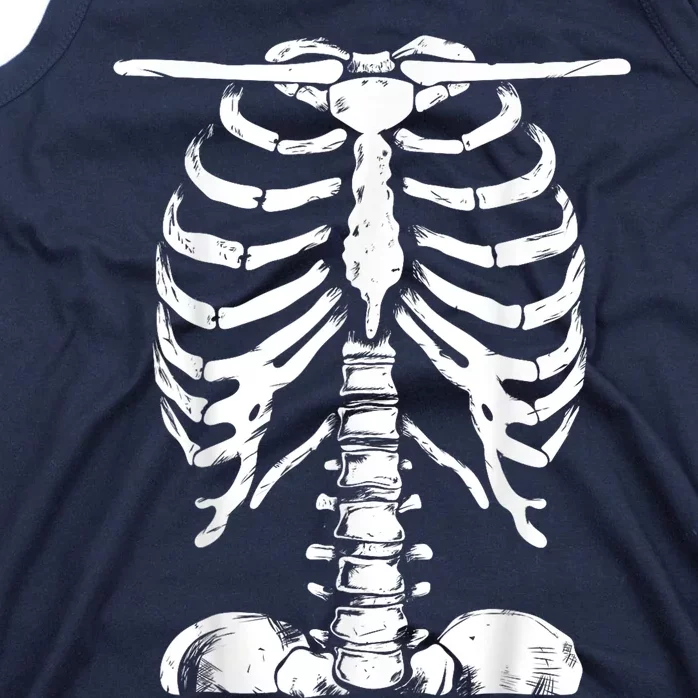 Skeleton Rib Cage Halloween Costume Skeleton Tank Top