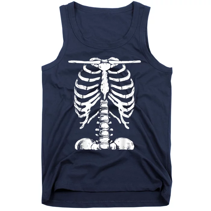 Skeleton Rib Cage Halloween Costume Skeleton Tank Top