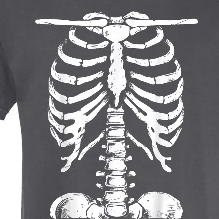 Skeleton Rib Cage Halloween Costume Skeleton Garment-Dyed Heavyweight T-Shirt