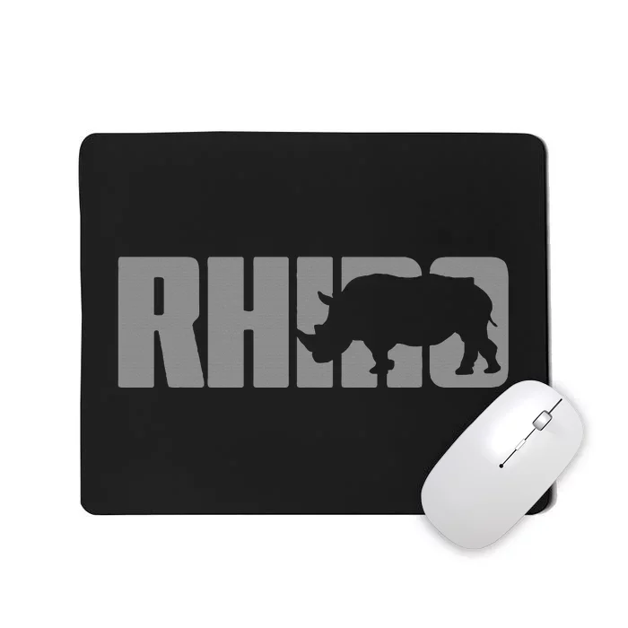 Save Rhino Clothing Rhino Rhinoceros Mousepad