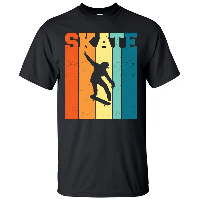 Skate Retro Colorful Sunset Tall T-Shirt