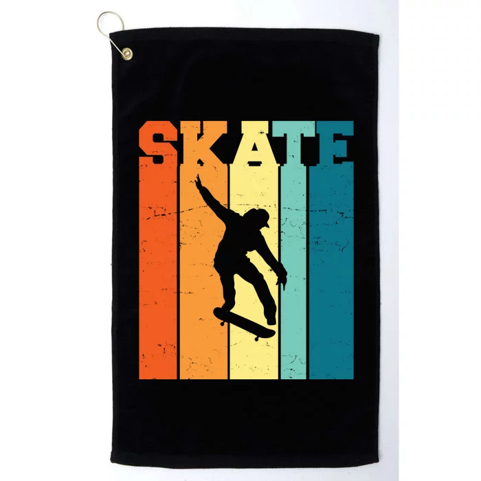 Skate Retro Colorful Sunset Platinum Collection Golf Towel