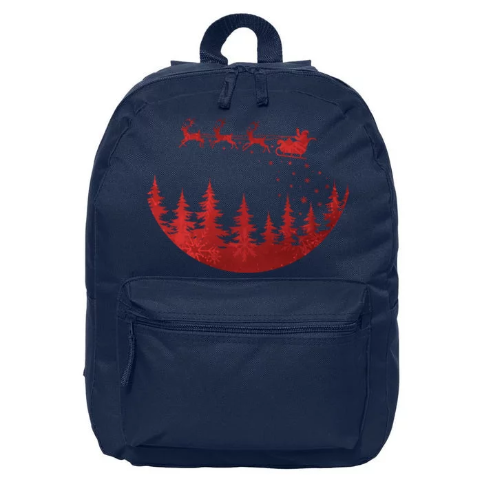 Santa Reindeer Christmas Festive 16 in Basic Backpack