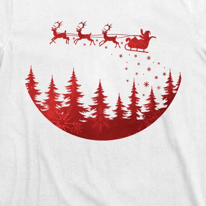 Santa Reindeer Christmas Festive T-Shirt