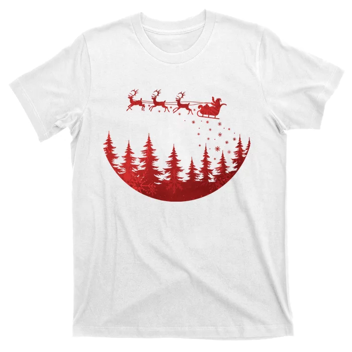 Santa Reindeer Christmas Festive T-Shirt