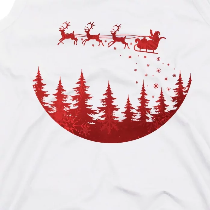 Santa Reindeer Christmas Festive Tank Top