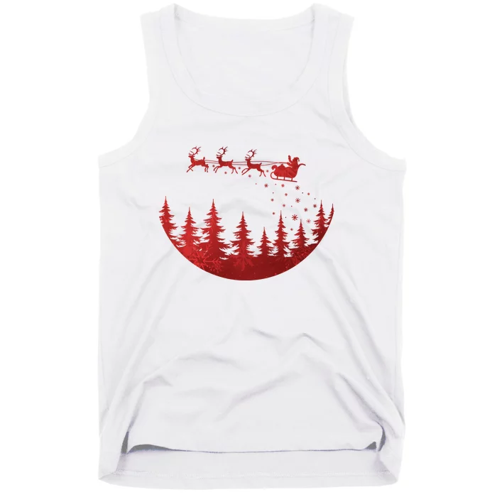 Santa Reindeer Christmas Festive Tank Top