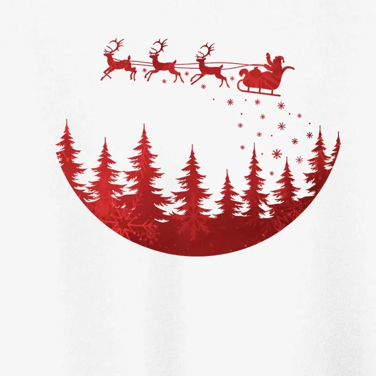 Santa Reindeer Christmas Festive Toddler T-Shirt