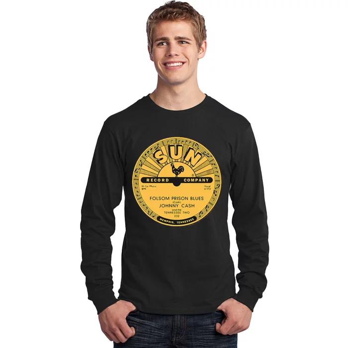 Sun Record Cash Folsom Prison Blues Long Sleeve Shirt