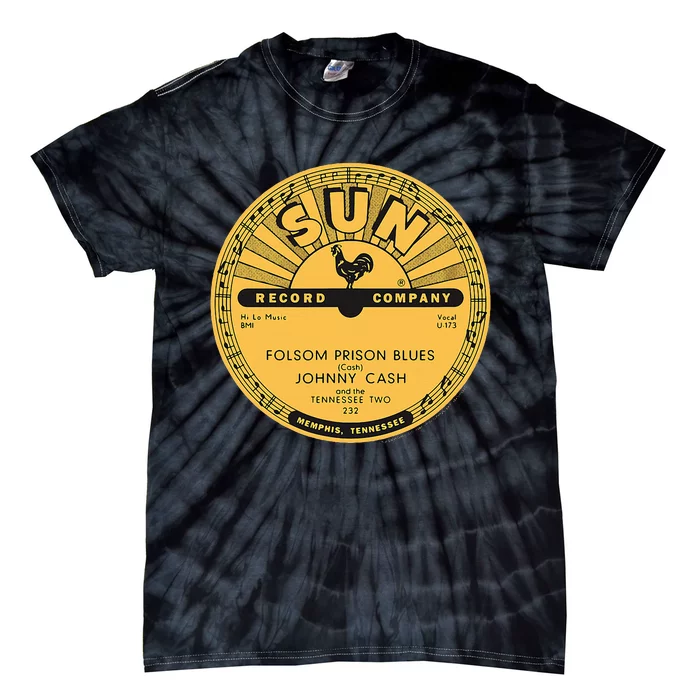 Sun Record Cash Folsom Prison Blues Tie-Dye T-Shirt