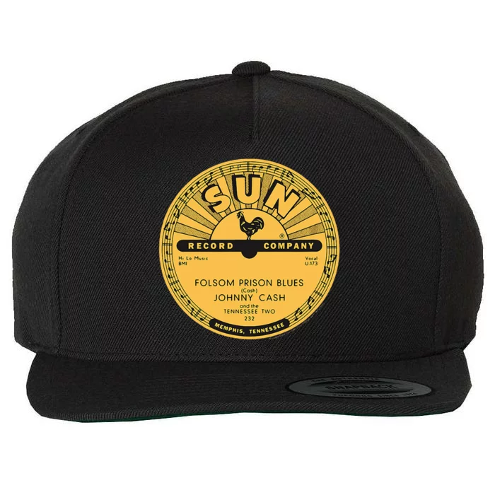 Sun Record Cash Folsom Prison Blues Wool Snapback Cap