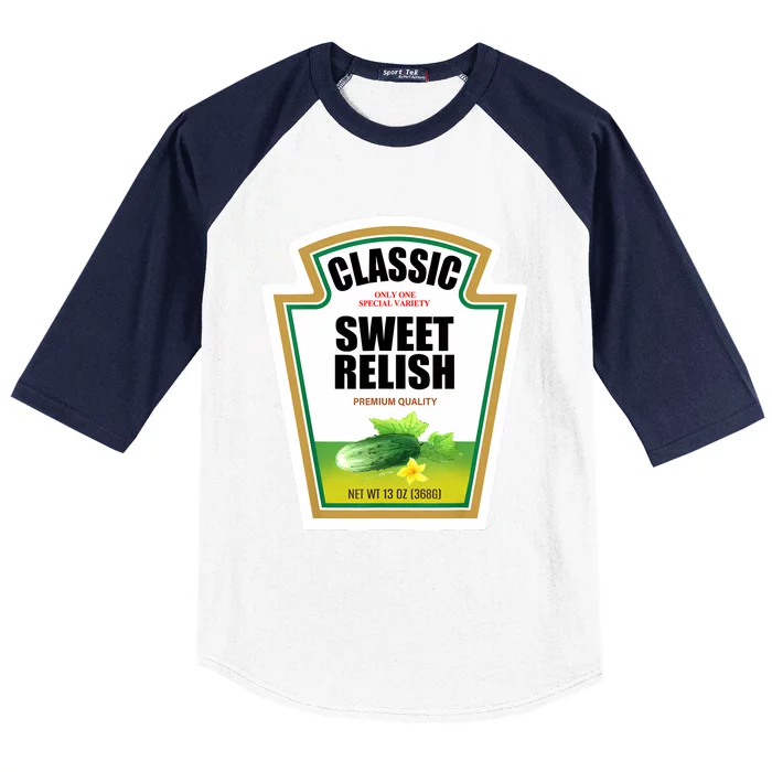 Sweet Relish Condiment Group Halloween Costume Baseball Sleeve Shirt