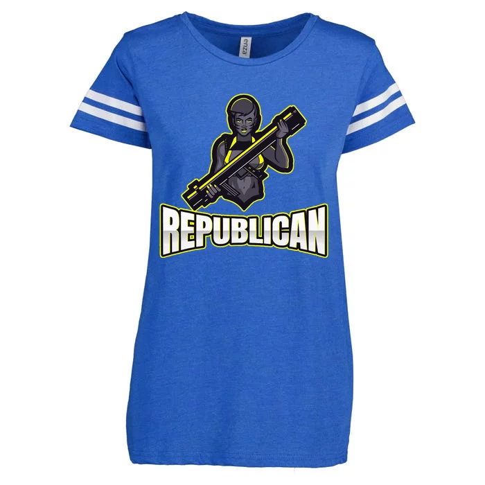 Strategic Republican Commander Enza Ladies Jersey Football T-Shirt