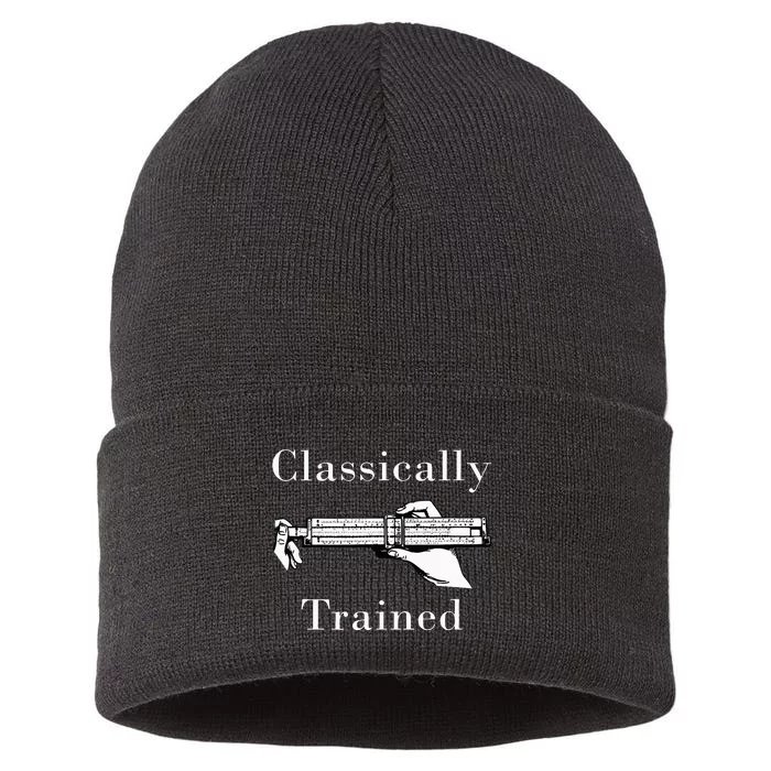 Slide Rule Classically Trained Student Instrument Sustainable Knit Beanie