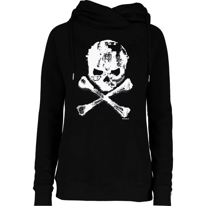 Stray Rats Digi Skull Womens Funnel Neck Pullover Hood