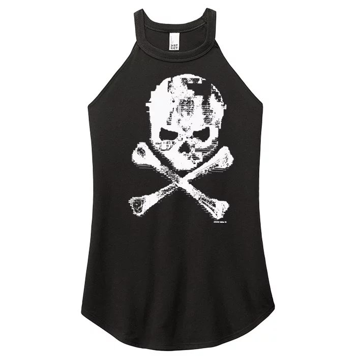 Stray Rats Digi Skull Women’s Perfect Tri Rocker Tank