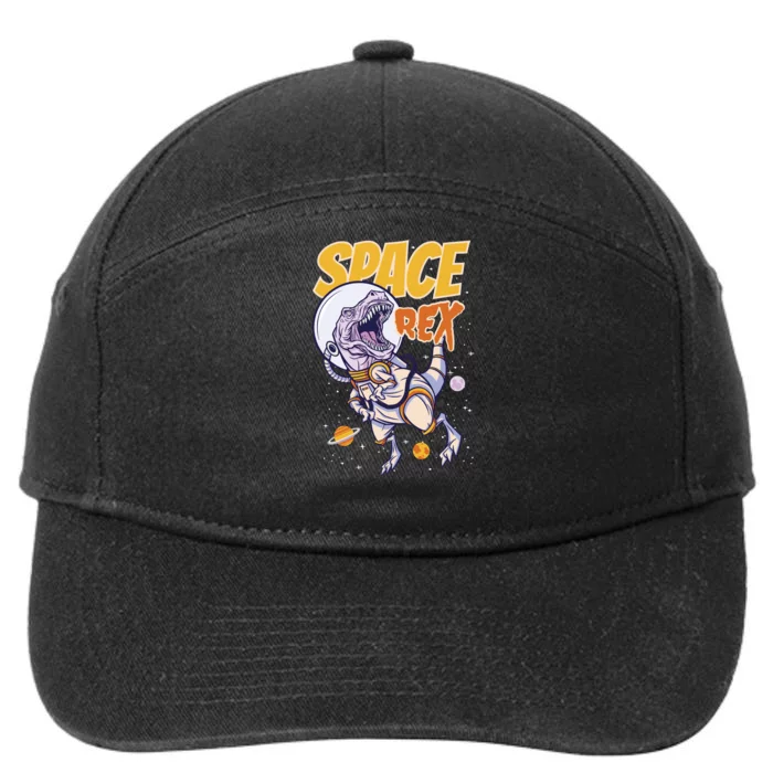 Space Rex Dinosaur Galaxy 7-Panel Snapback Hat